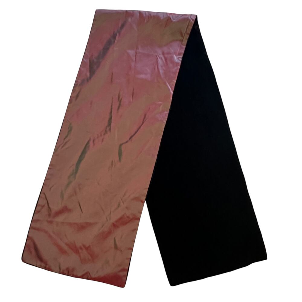 Emilie Holland Paris 2-Sided Scarf Velvet & Iridescent Taffeta Rectangle Luxe